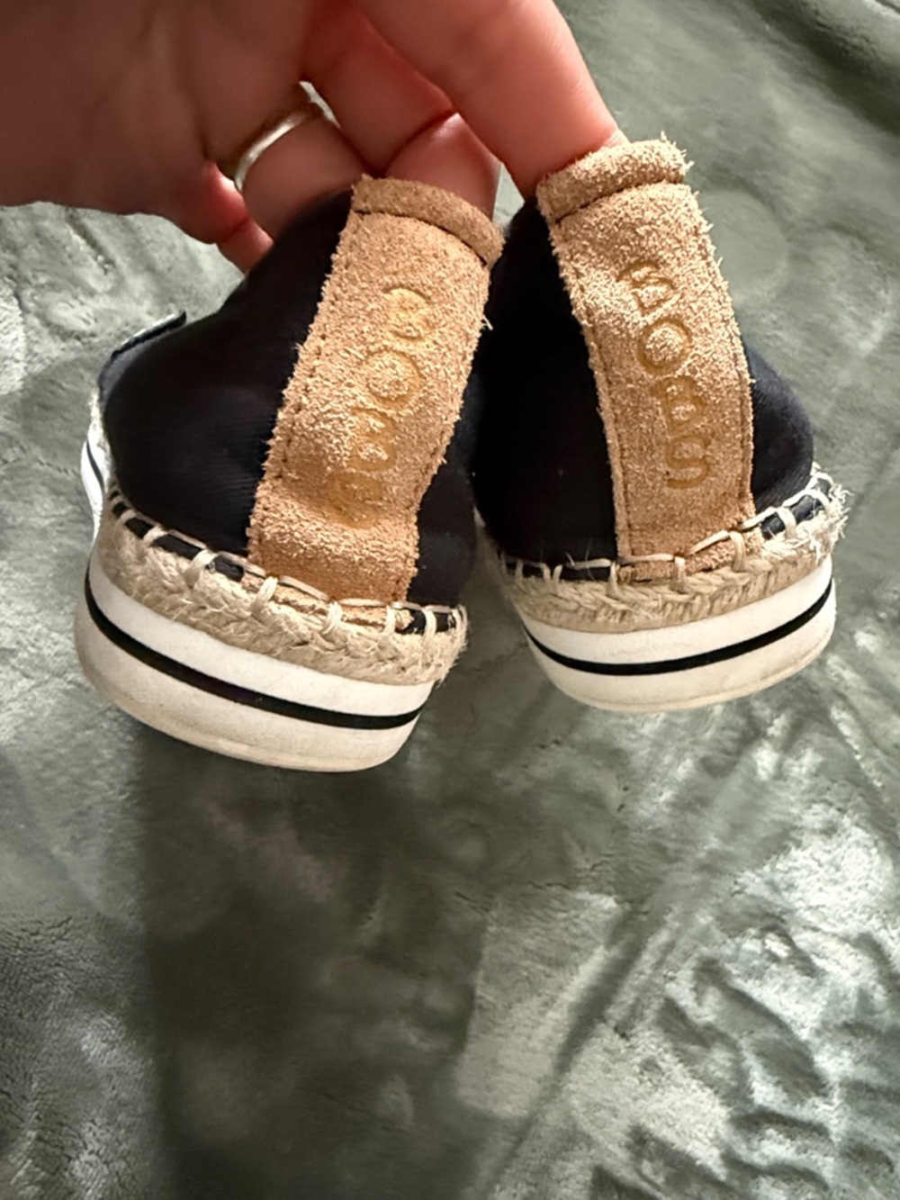 BOBS from Skechers Black Canvas Slip-On Loafers - Picture 3 of 11